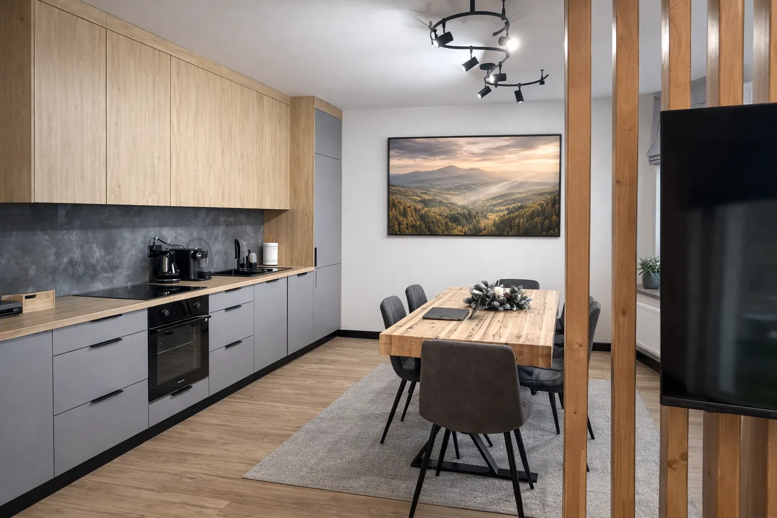 Apartament Diament FalHouse Bieszczady - luksusowe wnętrze apartamentu premium z jacuzzi i sauną - zdjęcie 2