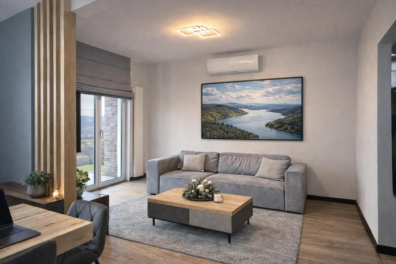 Apartament Diament FalHouse Bieszczady - luksusowe wnętrze apartamentu premium z jacuzzi i sauną - zdjęcie 3