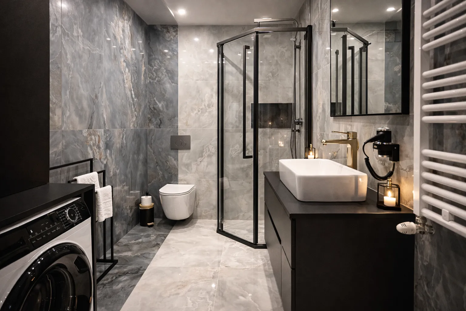 Apartament Diament FalHouse Bieszczady - luksusowe wnętrze apartamentu premium z jacuzzi i sauną - zdjęcie 6