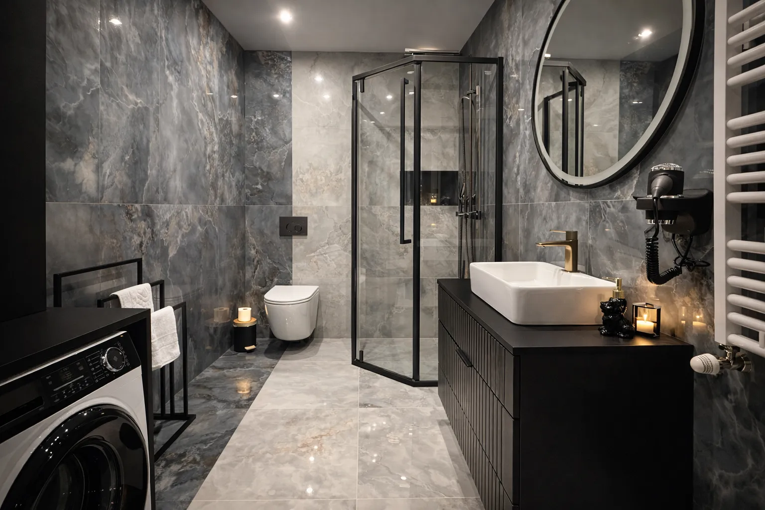 Apartament Diament FalHouse Bieszczady - luksusowe wnętrze apartamentu premium z jacuzzi i sauną - zdjęcie 10