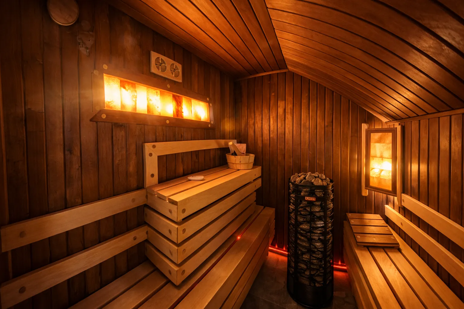 Prywatna strefa SPA FalHouse Bieszczady - jacuzzi i sauna fińska w apartamencie premium - zdjęcie 5