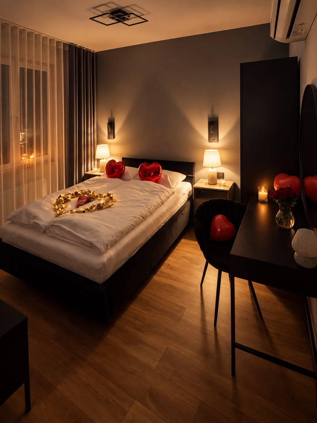 Kameralna aranżacja apartamentu na wyjątkowy wieczór